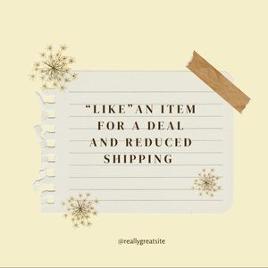 “Like” any item and I’ll give you a deal and reduce your shipping.